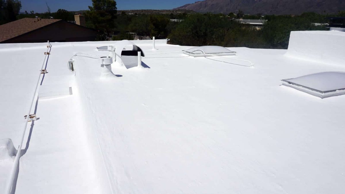 Finished Roof -- white roof coatings
