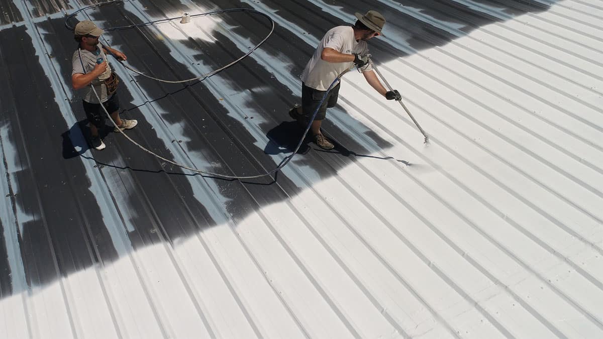 white rrof coating